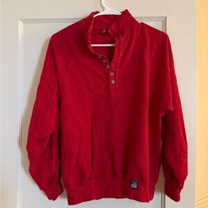 vintage 80-90s bright red sweatshirt